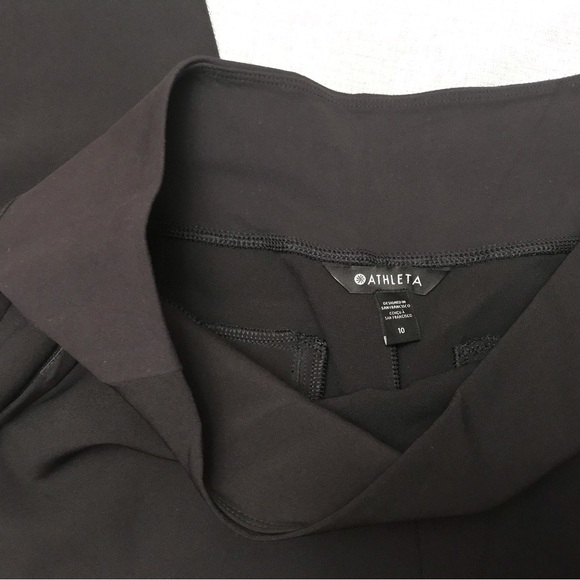 Athleta Black Wide Leg Pants - Picture 3 of 7